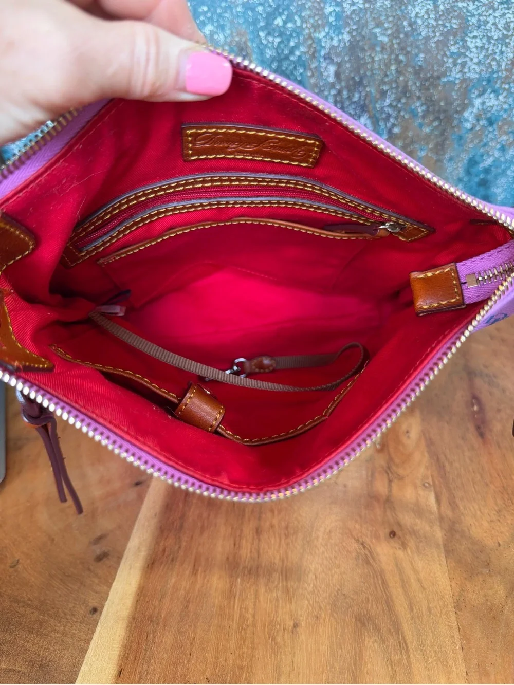 Dooney‎ & Bourke Whimsical Vintage Y2K Gretta Crossbody Purple/Blue EVC